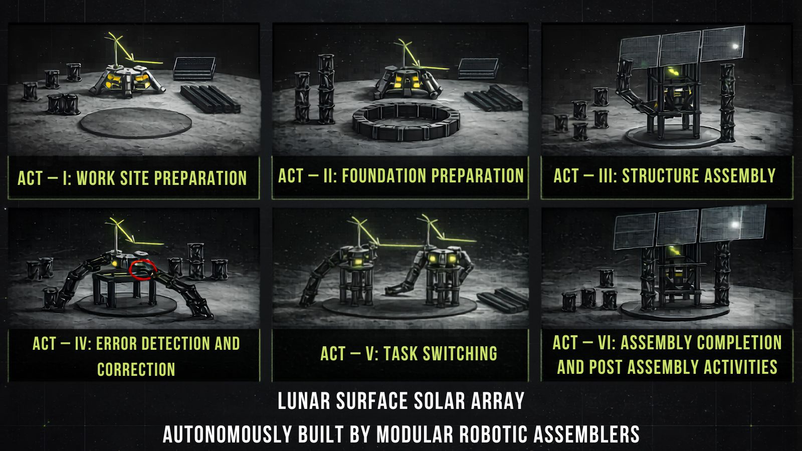 Lucent Assembler Units — Lunar Surface Solar Array Assembly Sequence